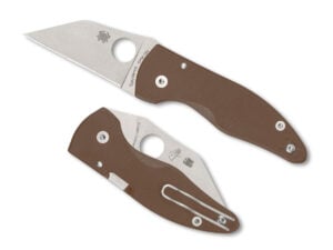Spyderco Microjimbo Brown 15V Sprint Run-SP C264GPBN15V